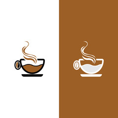 Coffee cup logo template