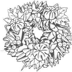 Autumn Leaves Wreath