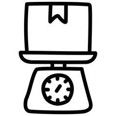 handdrawn scales icon