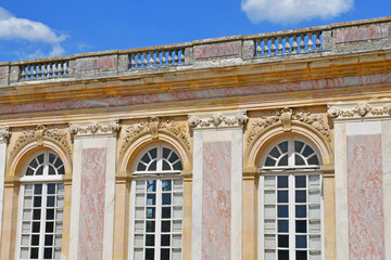 Versailles; France - august 19 2015 : the Grand Trianon in the Marie Antoinette estate