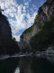 river in the mountain ravine