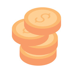 dollar coins icon