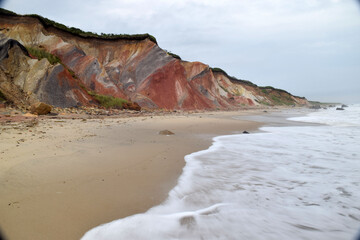 Aquinnah Clay Cliffs in Martha's Vineyard - natural landmark