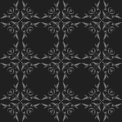 Vintage Royal Background with Baroque, Rococo Style Pattern. Seamless Victorian Wallpaper. Luxury Retro Ornament