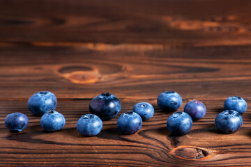 Blueberry berry background. Macro. Fresh blueberry background. Water drops on ripe blueberries.