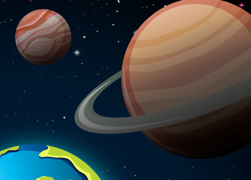 Outer space background wallpaper