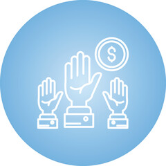 Obraz premium Auction Icon