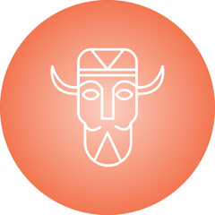 African Mask Icon