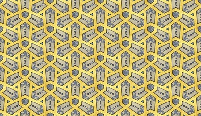 Abstract ethnic ikat pattern. Wallpaper in the style of Baroque. Design for background, wallpaper, illustration, fabric, clothing, batik, carpet, embroidery.
