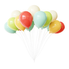 3D Birthday Color Balloon