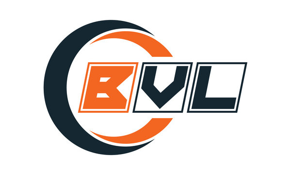 BVL three-letter circle logo design. custom font logo vector template | abstract logo | word mark logo | letter mark logo | business logo | minimalist logo | font logo |