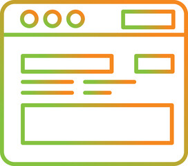 Fototapeta premium Website Icon