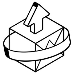 Download premium outline icon of send parcel 