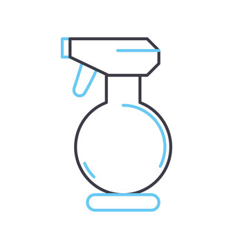recommend clip art: aftershave line icon, outline symbol, vector illustration, concept sign