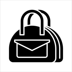 Shopping bag outline icon. linear style sign for mobile concept and web design. Symbol, logo illustration on white background