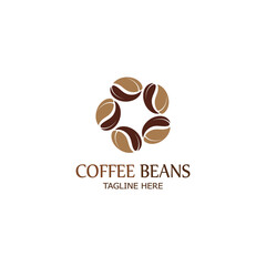 coffee bean icon vector