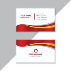 Naklejka premium Modern And Professional Business Card Template