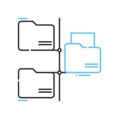 backbone line icon, outline symbol, vector illustration, concept sign