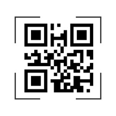 Vector QR code sample