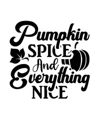 Fall svg t shirt vector illustration set, autumn quotes bundle