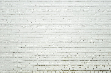 White Grunge Brick Wall Background