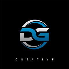 DG Letter Initial Logo Design Template Vector Illustration