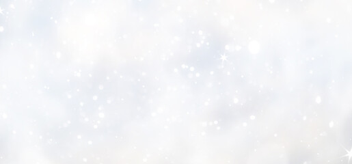 blue snowfall bokeh background, abstract snowflake background on blurred abstract blue