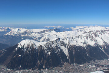 snow covered mountains