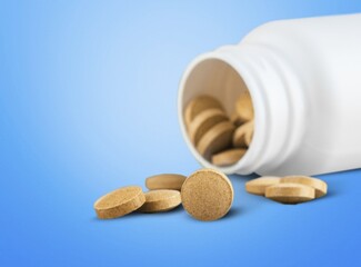 A pill is a medication in the nonsteroidal anti-inflammatory drug on the desk