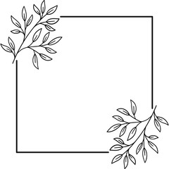 Flower And Leaves frame