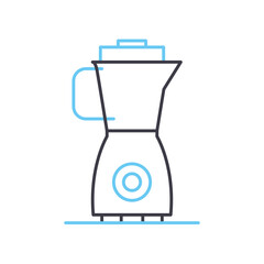 blender line icon, outline symbol, vector illustration, concept sign