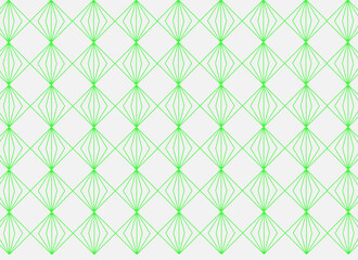 illustration, mosaic texture, lace motif, seamless, kaleidoscope, fabric, textile, isolated white background, green shape