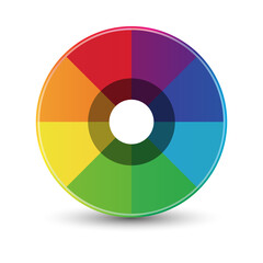 Abstract rainbow circle icon