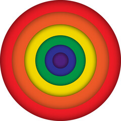 Abstract rainbow colors circles background