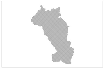 Paro state of Bhutan Vector map illustration on white background, seamless colorful map