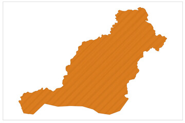 Pemagatshel state of Bhutan vector map illustration on white background