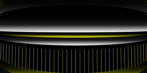 Abstract black white and yellow technology background with lines design