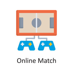 Online Match vector outline Icon Design illustration. Sports And Awards Symbol on White background EPS 10 File