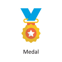 Medal vector outline Icon Design illustration. Sports And Awards Symbol on White background EPS 10 File