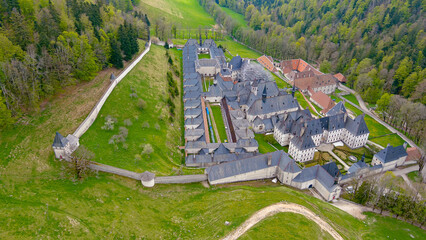 Vue aérienne du monastère de la Grande Chartreuse