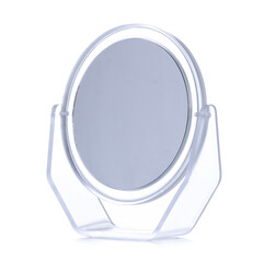 Beauty make up mirror on white background isolation