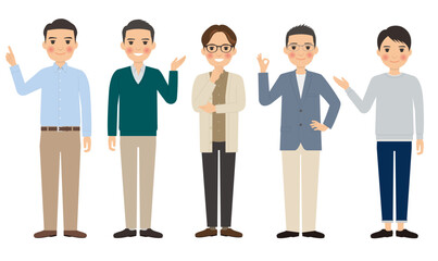 Obraz premium 男性ポーズ2