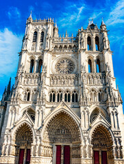Naklejka premium The Cathedral Basilica of Our Lady of Amiens, France
