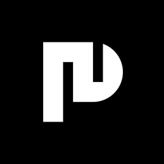 Letter PN NP abstract monogram logo design © logojos