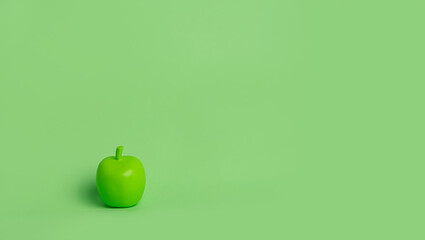 Zielone jabłko, owoc - obrazy, fototapety, plakaty