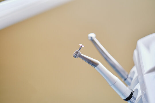 Dentistry equipment and dental tools in a dentist clinic