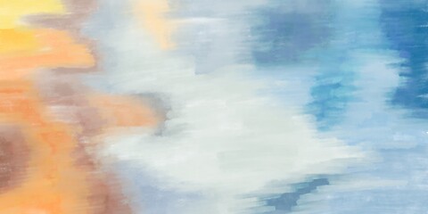 Artistic modern simple illustration abstraction in the style of colored paints in pastel colors. Background Hand drawn