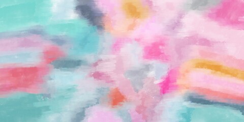 Artistic modern simple illustration abstraction in the style of colored paints in pastel colors. Background Hand drawn