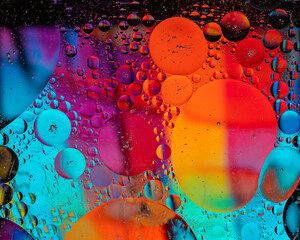 abstract background with liquid bubbles