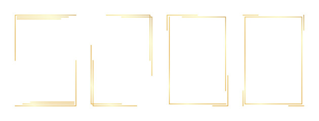 rectangle gold frame